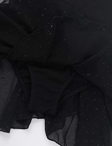 dPois Vestido de Ballet Danza Niña Maillot Lentejuelas Manga Corta Leotardo Gimnasia con Falda Gasa con Brillos Estrellados Body de Danza Algodón Tutu de Ballet Skirted Leotard Negro 10 Años dPois Vestido de Ballet Danza Niña Maillot Lentejuelas Manga Corta Leotardo Gimnasia con Falda Gasa con Brillos Estrellados Body de Danza Algodón Tutu de Ballet Skirted Leotard Negro 10 Años