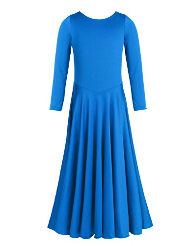 dPois Vestido Largo Litúrgico para Danza Danza Baile Niña Maillot con Falda Larga Manga Larga Leotardo Gimnasia Disfraz Bailarina Princesa Actuación Fiesta Elegante Primavera Azul 10 Años dPois Vestido Largo Litúrgico para Danza Danza Baile Niña Maillot con Falda Larga Manga Larga Leotardo Gimnasia Disfraz Bailarina Princesa Actuación Fiesta Elegante Primavera Azul 10 Años