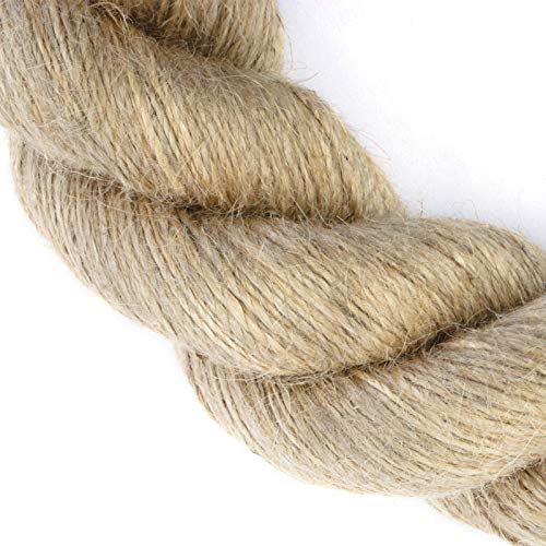 DQ-PP CUERDA DE YUTE | Longitud 5m | Grosor 30mm | Cuerda de Fibra 100% Natural Marrón | Cuerdas decorativa | Decoracion de bricolaje | Macramé | Accesorios de Jardin DQ-PP CUERDA DE YUTE | Longitud 5m | Grosor 30mm | Cuerda de Fibra 100% Natural Marrón | Cuerdas decorativa | Decoracion de bricolaje | Macramé | Accesorios de Jardin