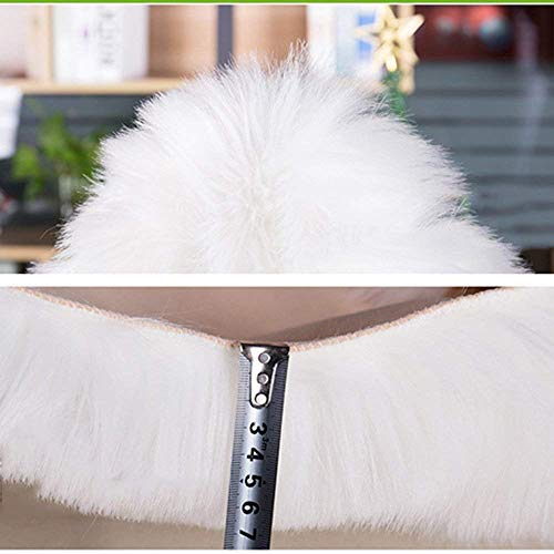 DQMEN Piel de Cordero Oveja/Sheepskin Rug Cordero, imitación mullida Alfombras imitación Piel sintética Deko Piel,para salón Dormitorio baño sofá Silla cojín (50 X 80 cm, Blanco) DQMEN Piel de Cordero Oveja/Sheepskin Rug Cordero, imitación mullida Alfombras imitación Piel sintética Deko Piel,para salón Dormitorio baño sofá Silla cojín (50 X 80 cm, Blanco)