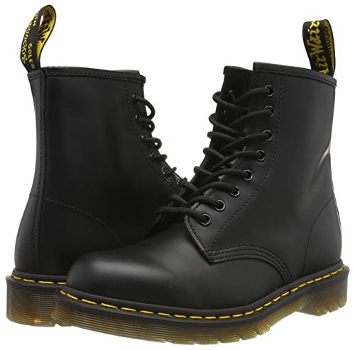 Dr. Martens 1460 - Botas Militares de Mujer, Negro (Black Smooth Leather), 41 EU