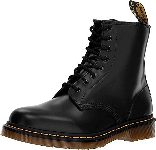 Dr. Martens 1460 - Botas Militares de Mujer, Negro (Black Smooth Leather), 42 EU