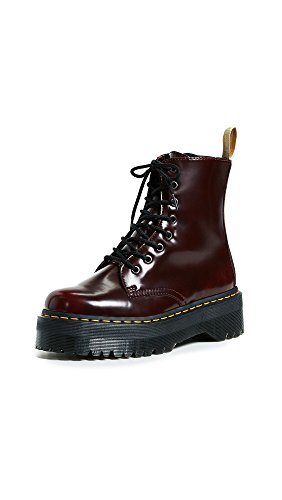 Dr. Martens 2976 botina vegano rojo cereza Cambridge Cepillo rojo burdeos 21802600, Dr. Martens Schuhe Damen:39