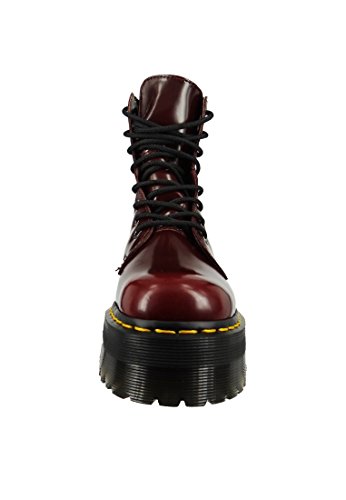 Dr. Martens 2976 Botina Vegano Rojo Cereza Cambridge Cepillo Rojo Burdeos 21802600, Dr. Martens Schuhe Damen:40