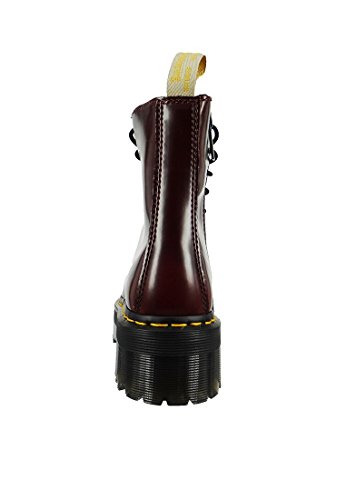 Dr. Martens 2976 Botina Vegano Rojo Cereza Cambridge Cepillo Rojo Burdeos 21802600, Dr. Martens Schuhe Damen:40