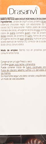 Drasanvi Caja Barrita Proteica Chocolate Naranja 4X35G Zero Remordimientos 140 g