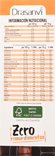 Drasanvi Caja Barrita Sustitutiva Chocolate Naranja 4X35G Zero Remordimientos 140 g