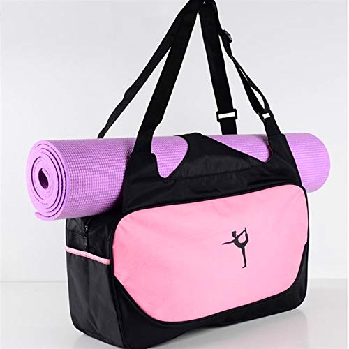 Drawihi 1PCS Yoga Bolsa Complejo Extra Grande de Yoga y Gimnasia (Rosa roja)