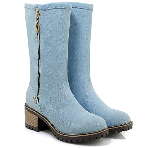 DreamedU Botas con Plataforma Mujer Rodilla De Vestir Hippies Elegantes Deportivas Outlet Baratas Negras 201109 DreamedU Botas con Plataforma Mujer Rodilla De Vestir Hippies Elegantes Deportivas Outlet Baratas Negras 201109