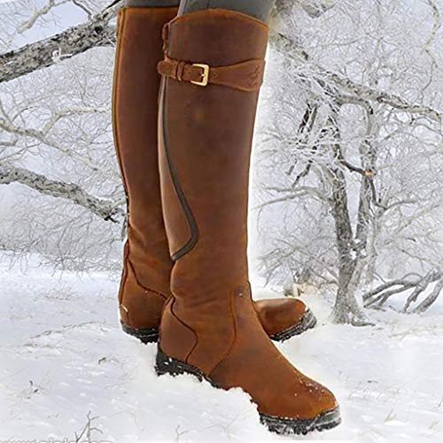 DreamedU Botas Largas Timberland Mujer Invierno Rebajas Comodas Casual Moto Outlet Impermeables Anchas 201028