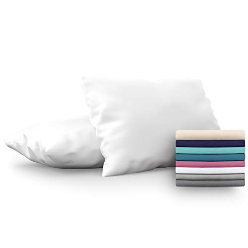 Dreamzie - Set de 2 x Funda de Almohada 50x70 cm, Blanco Alabastro, Microfibra (100% Poliéster) - Fundas de Almohadas Hipoalergénica - Fundas de Cojines de Calidad con una Suavidad Incomparable Dreamzie - Set de 2 x Funda de Almohada 50x70 cm, Blanco Alabastro, Microfibra (100% Poliéster) - Fundas de Almohadas Hipoalergénica - Fundas de Cojines de Calidad con una Suavidad Incomparable