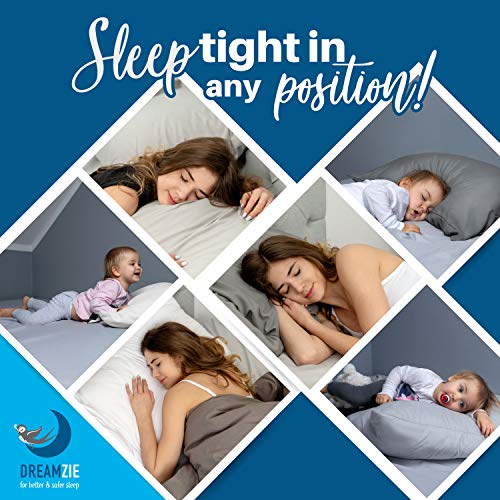 Dreamzie - Set de 2 x Funda de Almohada 50x70 cm, Blanco Alabastro, Microfibra (100% Poliéster) - Fundas de Almohadas Hipoalergénica - Fundas de Cojines de Calidad con una Suavidad Incomparable Dreamzie - Set de 2 x Funda de Almohada 50x70 cm, Blanco Alabastro, Microfibra (100% Poliéster) - Fundas de Almohadas Hipoalergénica - Fundas de Cojines de Calidad con una Suavidad Incomparable