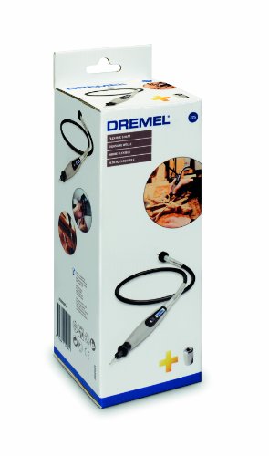 Dremel 225 Eje Flexible, Complemento para Herramientas Rotatorias, Profundidad de Trabajo 3,5cm. Radio de Flexión 127mm