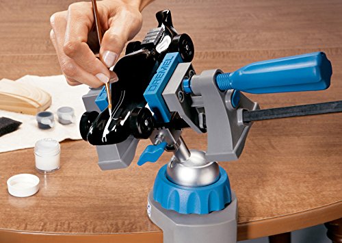 Dremel 2500 Multi-Vise Complemento para Multiherramientas 3 en 1 ,Tornillo de Banco Ajustable con Abrazadera y Portaherramientas, Profundidad de Trabajo 32mm