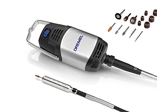 Dremel F0139100JA Fortiflex 9100-21-Eje Flexible para Trabajos exigentes Accesorios, 300 W, 230 V, Negro, Plata, Set de 21 Piezas