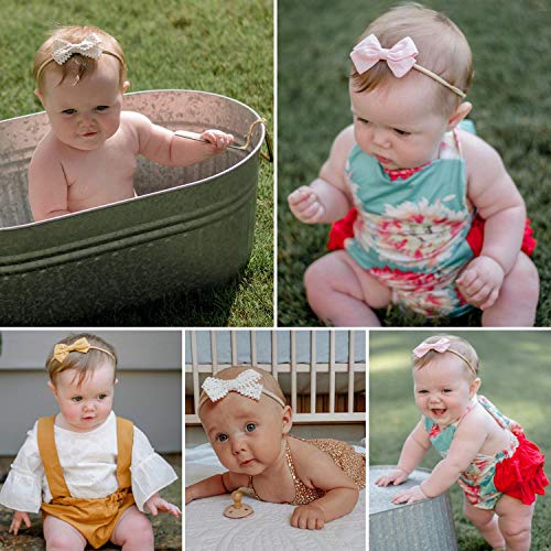 DRESHOW 10 Pcs Bebé Niña Diademas Bebé Hairband de los Bebés Recién Nacidos Diademas de Bebé Diadema Elástica Bebé Niñas Banda Para Cabeza Accesorio