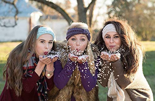 DRESHOW 4 Piezas Crochet Arco Turbante Knit Diadema Mujer Invierno Vendas Elasticas Anchas Tejida Lana Cintas Para El Pelo Banda de pelo más cálido DRESHOW 4 Piezas Crochet Arco Turbante Knit Diadema Mujer Invierno Vendas Elasticas Anchas Tejida Lana Cintas Para El Pelo Banda de pelo más cálido