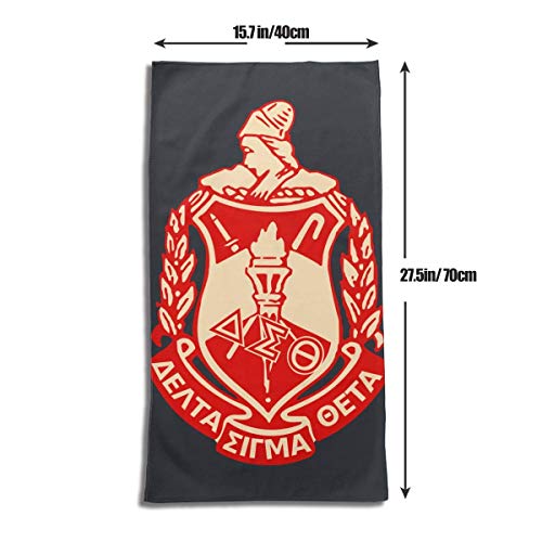 Dress rei DST - Toalla de mano decorativa con logotipo de alta absorción, gran tamaño para baño, hotel, gimnasio y spa (16 x 30 pulgadas)