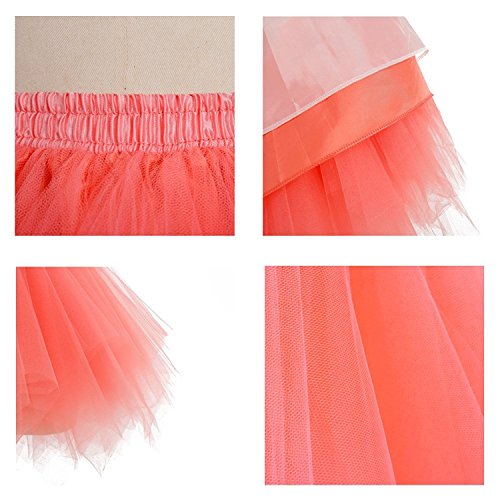DRESSTELLS Mujeres Fladas Enaguas Cortas Tul Plisada Fiesta Vintage Retro Ballet Black S DRESSTELLS Mujeres Fladas Enaguas Cortas Tul Plisada Fiesta Vintage Retro Ballet Black S