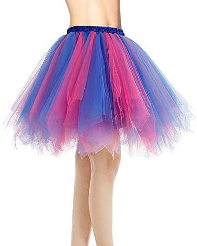 DRESSTELLS Mujeres Fladas Enaguas Cortas Tul Plisada Fiesta Vintage Retro Ballet Black S DRESSTELLS Mujeres Fladas Enaguas Cortas Tul Plisada Fiesta Vintage Retro Ballet Black S