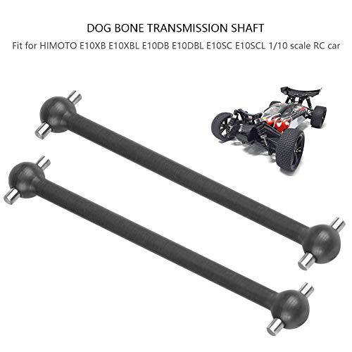 Drfeify 1/10 Escala Eje de Transmisión de Hueso de Perro de Metal Control Remoto Repuesto de Vehículo Compatible para Accesorios de Automóviles Modelo HIMOTO(Negro)