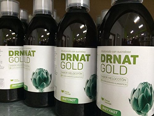 DRNAT GOLD. Jarabe DETOX. Diuretico y drenante. (Alcachofa, Cola de Caballo, Diente de León, Rábano Negro, Ortosifón y L-Carnitina) (500 ml)