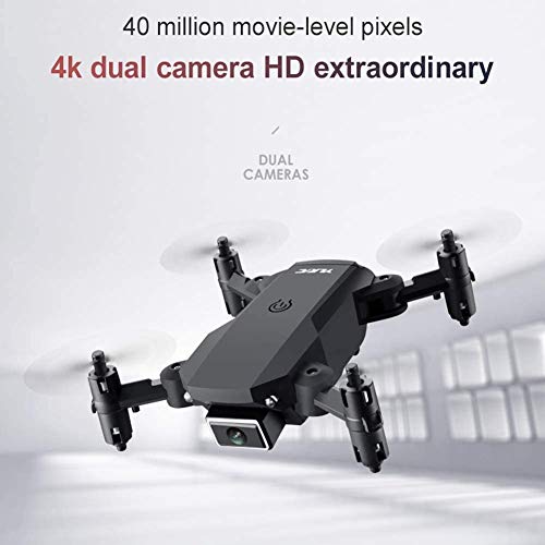 Drone Mini 4K Ultra HD Dual CÁMARA, FPV WiFi Quad Copter STIGE Modo Modo Control de Gesto, Modo sin Cabeza, Rollo de 360 ​​°, para Principiantes para niños LQHZWYC