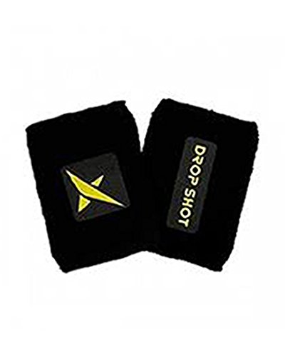 DROP SHOT Muñequera Feel (BC-Ng-Rj) Blister 2 Uds - Felpa 100% Cotton - Logo Aplicado DROP SHOT Muñequera Feel (BC-Ng-Rj) Blister 2 Uds - Felpa 100% Cotton - Logo Aplicado