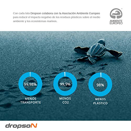 dropson Pack X2 Lata filtrante Filtro de Agua para Grifo, Membrana de microfiltración 100% Natural, 600 litros de Agua filtrada, monitorizable con Smartphone, Llena una Jarra de 1L en 1 min.