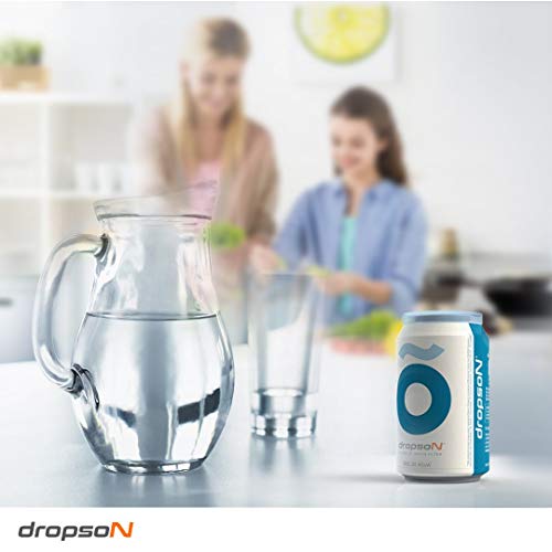dropson Pack X2 Lata filtrante Filtro de Agua para Grifo, Membrana de microfiltración 100% Natural, 600 litros de Agua filtrada, monitorizable con Smartphone, Llena una Jarra de 1L en 1 min. dropson Pack X2 Lata filtrante Filtro de Agua para Grifo, Membrana de microfiltración 100% Natural, 600 litros de Agua filtrada, monitorizable con Smartphone, Llena una Jarra de 1L en 1 min.