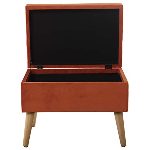 DRW Banqueta Arcon Pie de Cama de Madera y Tela en Caldera 60x40x45cm DRW Banqueta Arcon Pie de Cama de Madera y Tela en Caldera 60x40x45cm