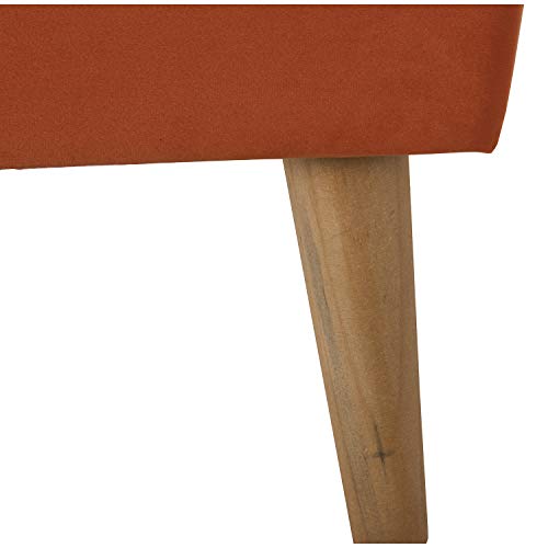 DRW Banqueta Arcon Pie de Cama de Madera y Tela en Caldera 60x40x45cm