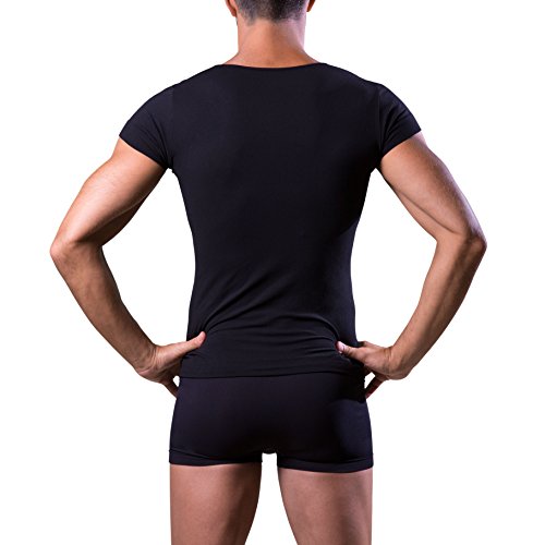 Dr.Walt - Camiseta Interior Hombre con Hilos técnicos Deportivos para Uso Diario, térmico, Ultraligero y bacteriostático, sin Costuras e Invisible Debajo de la Camisa o el Polo. Dr.Walt - Camiseta Interior Hombre con Hilos técnicos Deportivos para Uso Diario, térmico, Ultraligero y bacteriostático, sin Costuras e Invisible Debajo de la Camisa o el Polo.