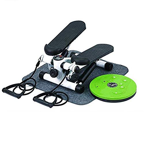 DSAEFG Mini Paso de Aire aeróbico, Bandas de Resistencia giratoria de Doble acción y Monitor LCD MAX Load 120KG Fitness Stepper DSAEFG Mini Paso de Aire aeróbico, Bandas de Resistencia giratoria de Doble acción y Monitor LCD MAX Load 120KG Fitness Stepper