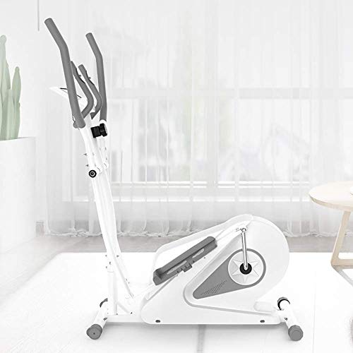 DSHUJC Bicicleta elíptica Máquina para Adelgazar Fitness Máquina elíptica con 8 Niveles de Resistencia y Sensor de frecuencia cardíaca Máquina de Cardio Fitness