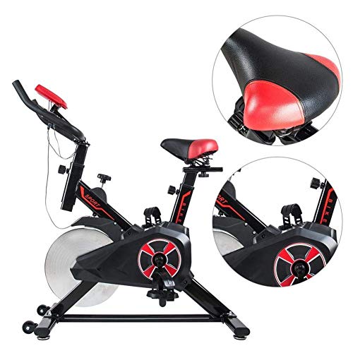 DSHUJC Ciclismo Interior Profesional con Soporte para Brazos, Volante Cromado de 8 kg, Speedbike Compatible con cinturón de Pulso, ergómetro de hasta 150 kg