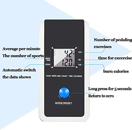 DSHUJC Cintas de Correr para Ejercicios aeróbicos, Pantalla LCD de detección de Movimiento de Steppers para Ejercicios, Dos Cordones elásticos, piernas, glúteos, Brazo