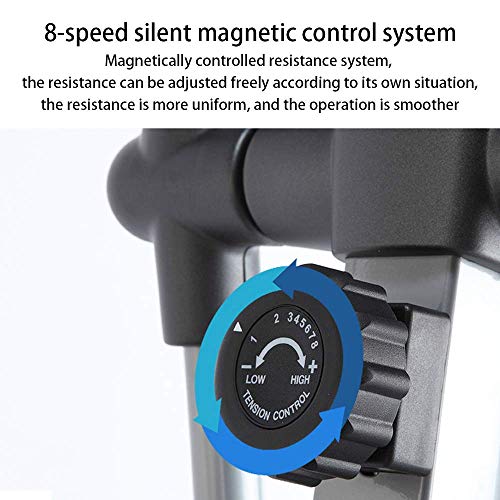 DSHUJC Entrenador elíptico magnético Ajuste de Resistencia de Control magnético de 8 velocidades, 7 kg Sensor de frecuencia cardíaca de Mano con Rueda magnética Doble DSHUJC Entrenador elíptico magnético Ajuste de Resistencia de Control magnético de 8 velocidades, 7 kg Sensor de frecuencia cardíaca de Mano con Rueda magnética Doble