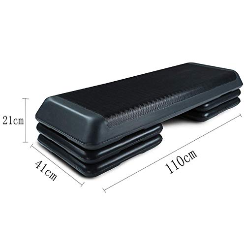 DSHUJC Gym Aerobics Step Stepper, Yoga Step Board Workout 3 Niveles de Altura Ajustables para la pérdida de Peso del Pedal Aerobics Que Adelgaza en casa (Color: Negro, tamaño: 110 cm) DSHUJC Gym Aerobics Step Stepper, Yoga Step Board Workout 3 Niveles de Altura Ajustables para la pérdida de Peso del Pedal Aerobics Que Adelgaza en casa (Color: Negro, tamaño: 110 cm)