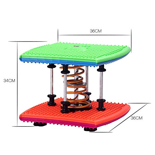 DSHUJC Máquina de Danza Corporal con Resorte Doble Dancing Fitness Aerobic Twist Run Stepper con - Gimnasio en casa Entrenamiento de tonificación Entrenador de Fitness