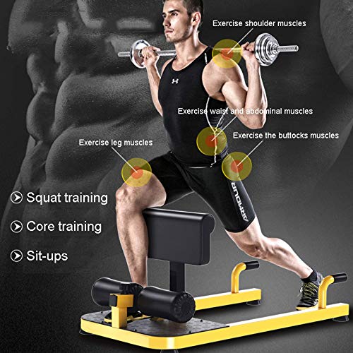 DSHUJC Máquina de Entrenamiento de Sentadillas, 5 en 1 con Altura Ajustable y Espuma Protectora, máquina de Sentadillas para Equipos de Ejercicio en el hogar, Silla ro DSHUJC Máquina de Entrenamiento de Sentadillas, 5 en 1 con Altura Ajustable y Espuma Protectora, máquina de Sentadillas para Equipos de Ejercicio en el hogar, Silla ro