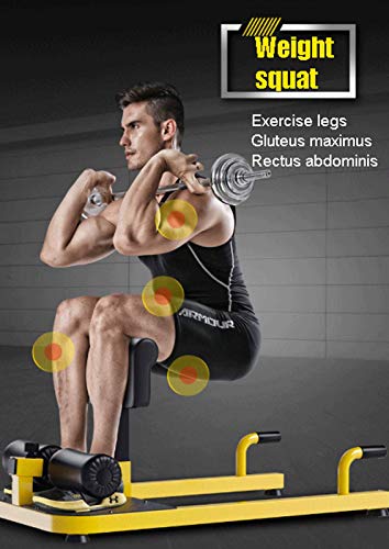 DSHUJC Máquina de Entrenamiento de Sentadillas, 5 en 1 con Altura Ajustable y Espuma Protectora, máquina de Sentadillas para Equipos de Ejercicio en el hogar, Silla ro