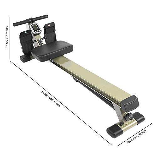 DSHUJC Máquina de Remo casera, Equipo del remero del Cuerpo de la Resistencia del Aceite para la Aptitud Cardiovascular del remero del Gimnasio en casa