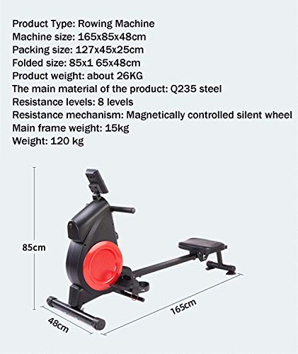 DSHUJC Máquina de Remo, máquina de Entrenamiento de Entrenador de remero hidráulico Plegable, Pantalla electrónica LCD HD, Ejercicio de Fitness Adecuado para mí DSHUJC Máquina de Remo, máquina de Entrenamiento de Entrenador de remero hidráulico Plegable, Pantalla electrónica LCD HD, Ejercicio de Fitness Adecuado para mí