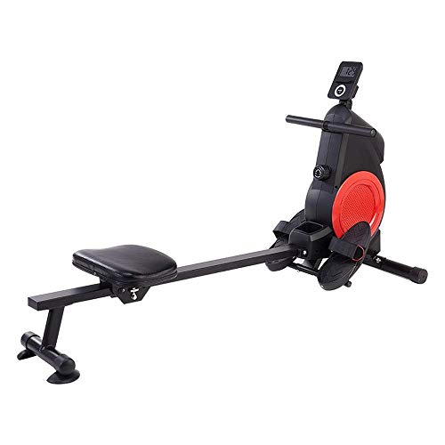 DSHUJC Máquina de Remo, máquina de Entrenamiento de Entrenador de remero hidráulico Plegable, Pantalla electrónica LCD HD, Ejercicio de Fitness Adecuado para mí