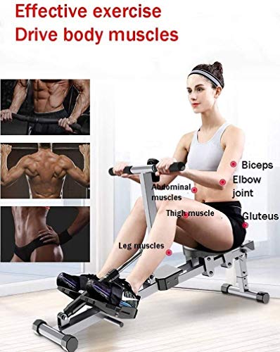 DSHUJC Máquina de Remo, Máquina de Remo de Resistencia hidráulica, Máquina de Remo de Interior Banco de Remo Equipo de Gimnasia Abdominal, Pista almacenable Plegable d DSHUJC Máquina de Remo, Máquina de Remo de Resistencia hidráulica, Máquina de Remo de Interior Banco de Remo Equipo de Gimnasia Abdominal, Pista almacenable Plegable d