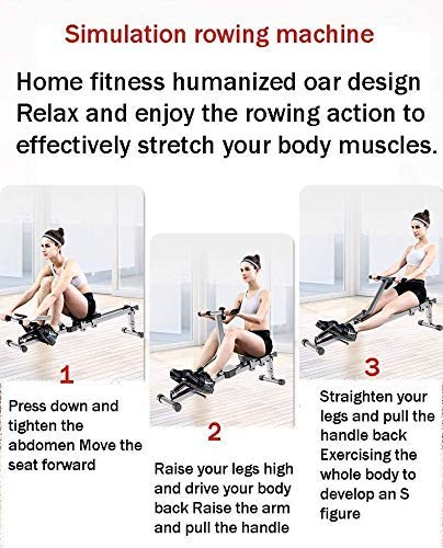 DSHUJC Máquina de Remo, Máquina de Remo de Resistencia hidráulica, Máquina de Remo de Interior Banco de Remo Equipo de Gimnasia Abdominal, Pista almacenable Plegable d DSHUJC Máquina de Remo, Máquina de Remo de Resistencia hidráulica, Máquina de Remo de Interior Banco de Remo Equipo de Gimnasia Abdominal, Pista almacenable Plegable d