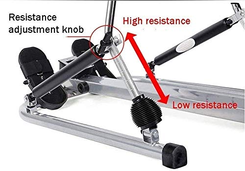 DSHUJC Máquina de Remo, Máquina de Remo hidráulica doméstica, Máquina de Remo de Resistencia Ajustable, Equipos de Remo multifuncionales