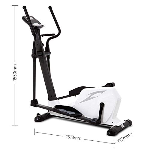 DSHUJC Máquina elíptica Bicicleta elíptica, 7 kg Volante silencioso de Control magnético bidireccional, Ajuste de Resistencia de 8 velocidades Caminante Espacial Multi