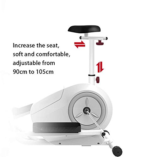 DSHUJC Máquina elíptica Bicicleta elíptica, Ajuste de Resistencia Giratorio de 8 velocidades, Máquina de Ejercicios Tres en uno, Volante silencioso de Control magnétic
